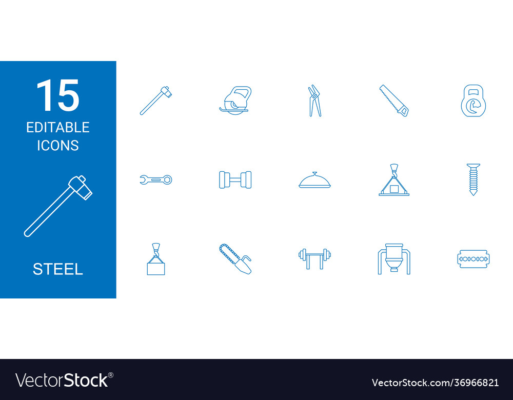 15 steel icons