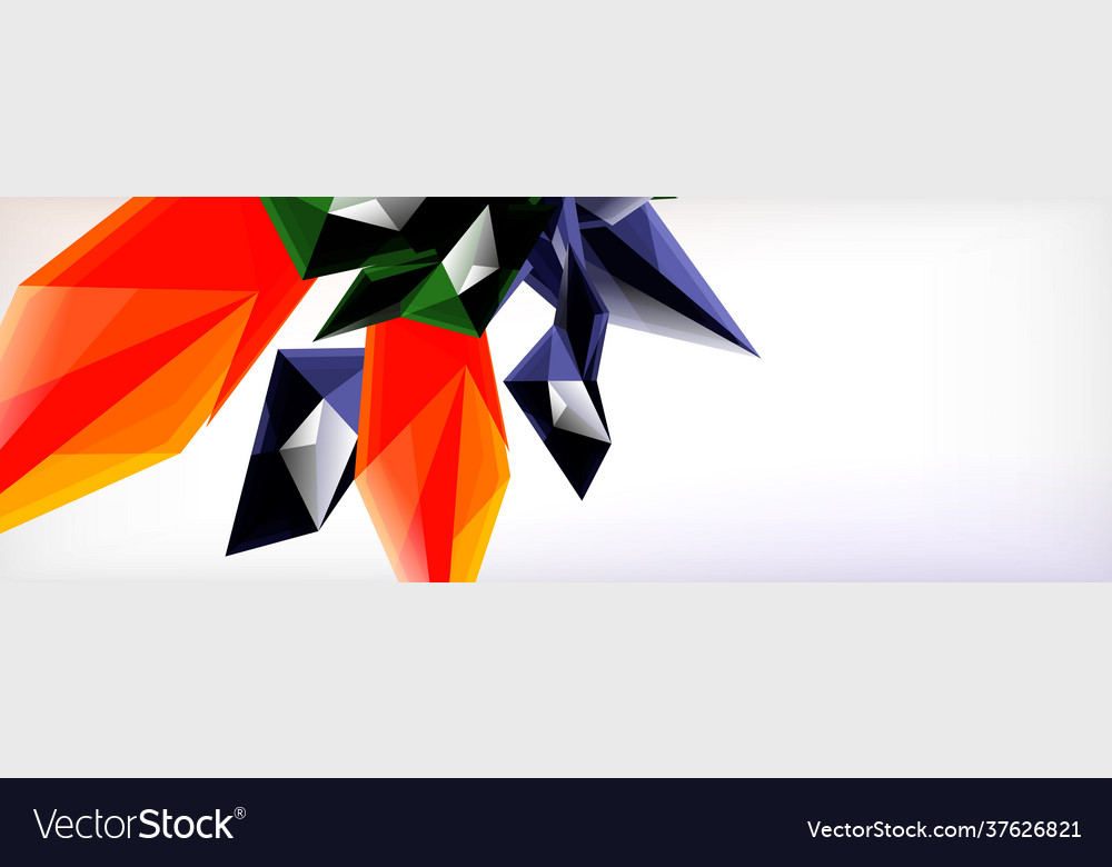 3d triangles and pyramids abstract