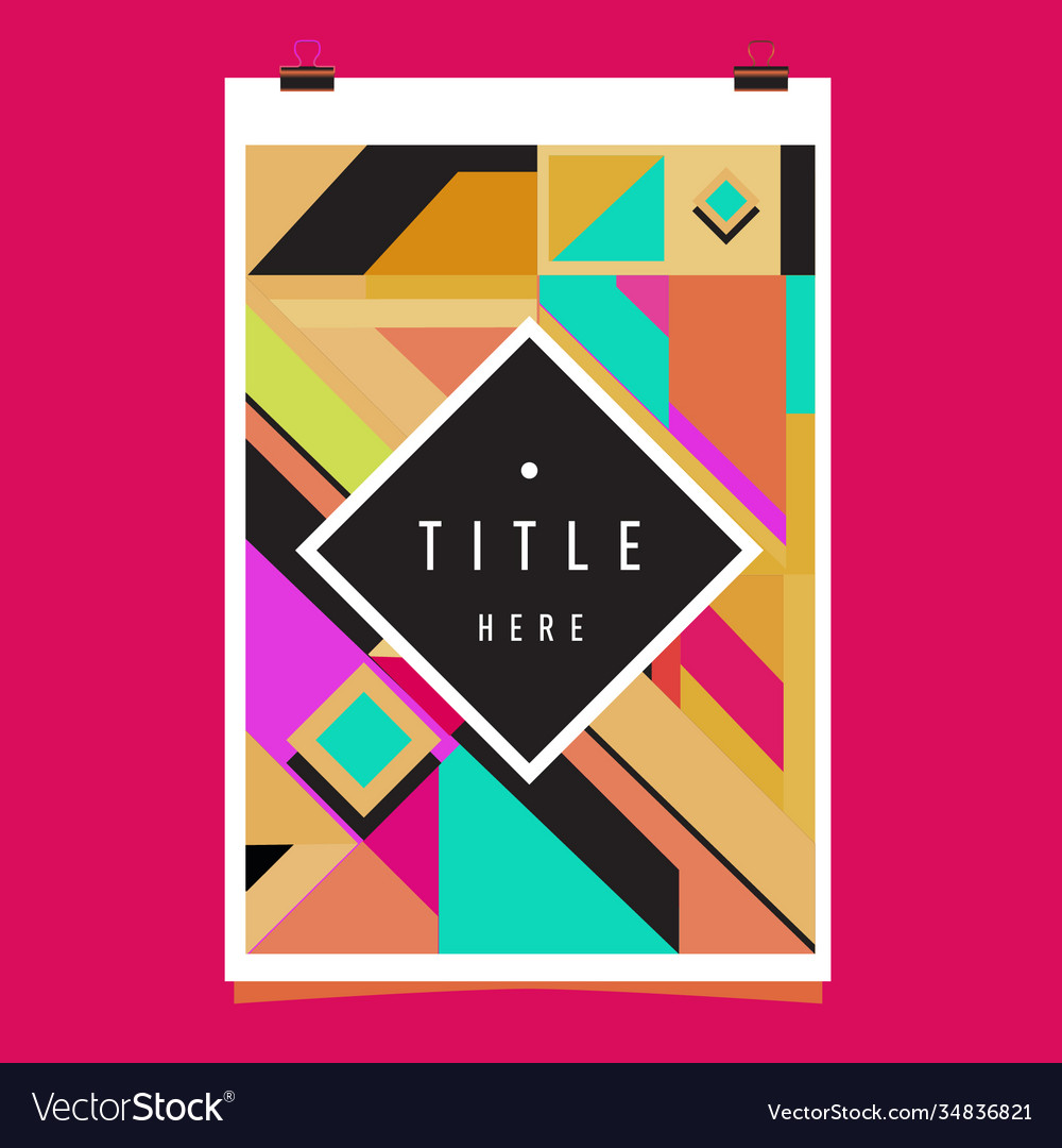 Abstract colorful geometric pattern background Vector Image Abstract colorful geometric pattern background
