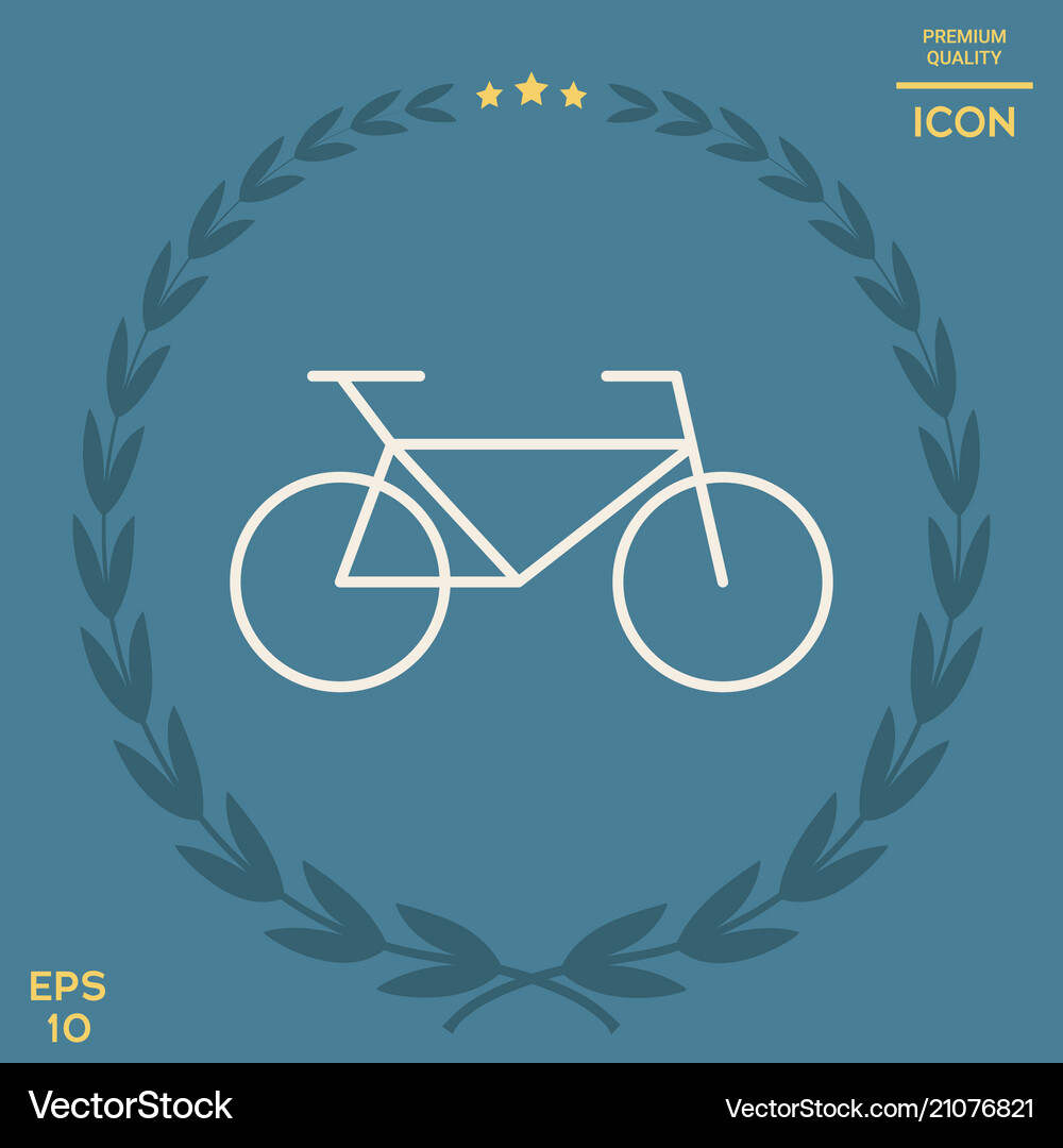 Bicycle line icon Royalty Free Vector Image - VectorStock