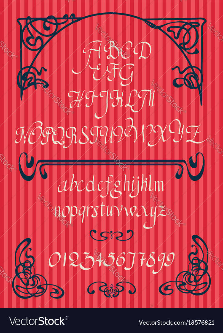 Calligraphic script font handwritten brush