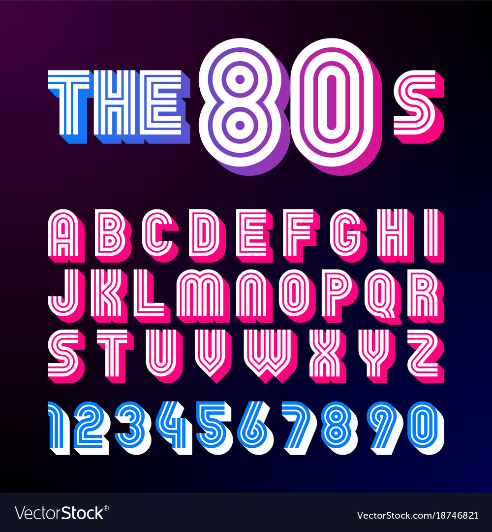 80s typeface