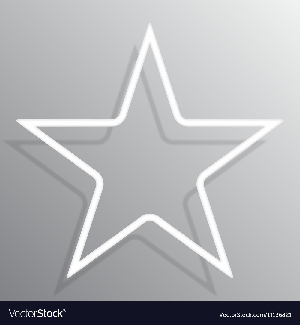 Paper Star Banners Frame Template For Design Vector Image