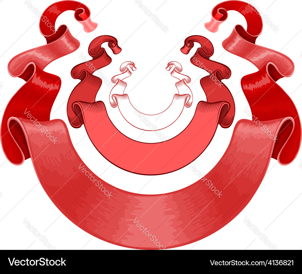 Ribbons set Royalty Free Vector Image - VectorStock