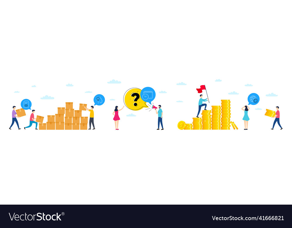 Set of calendar time idea and view document line vector image Set of calendar time idea and view document line