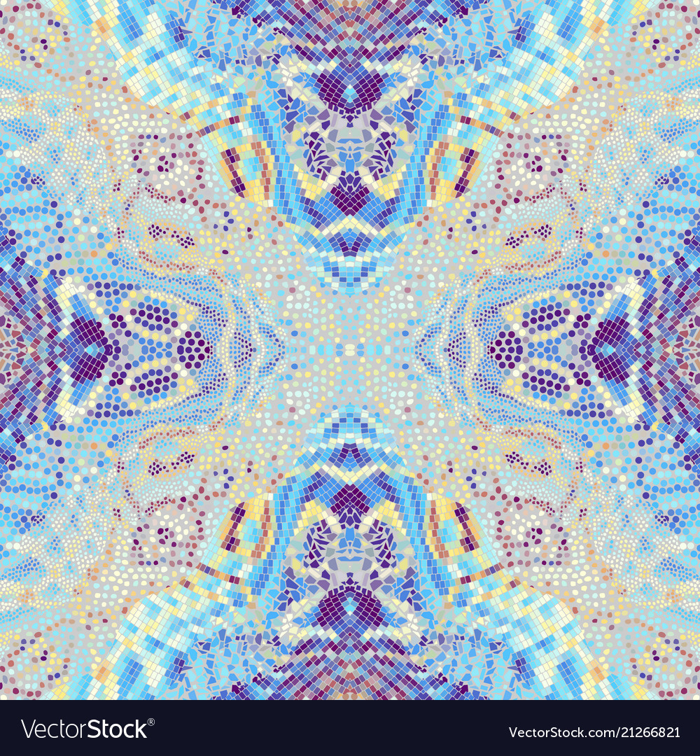 Symmetrical Mosaic Tile Pattern