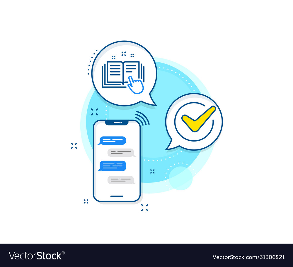 Technical documentation line icon instruction vector image Technical documentation line icon instruction