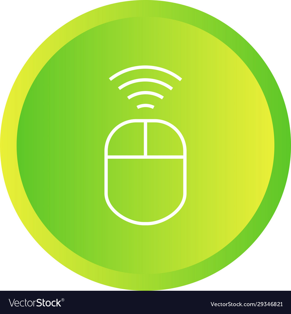 Unique wireless input device line icon