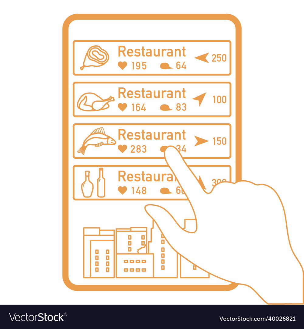 Use ar app to check information around you Vector Image Use ar app to check information around you