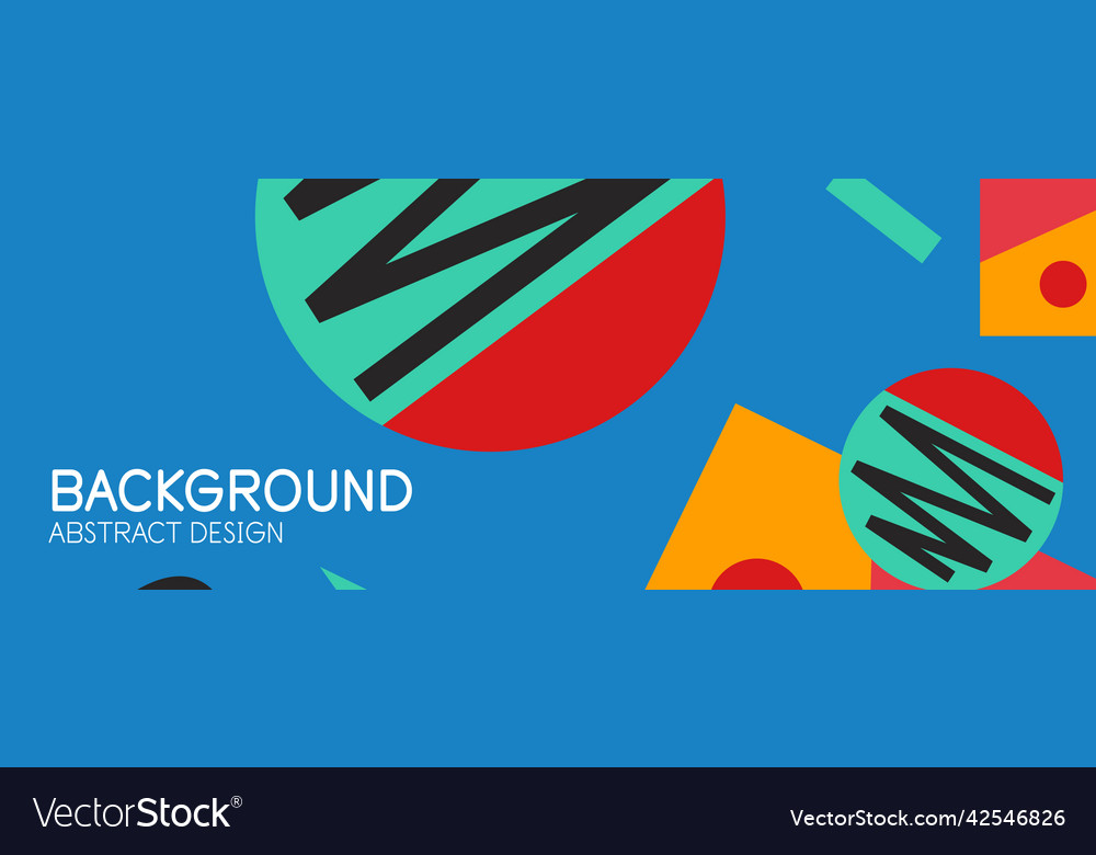 Abstract background with blocks lines geometric vector image Abstract background with blocks lines geometric