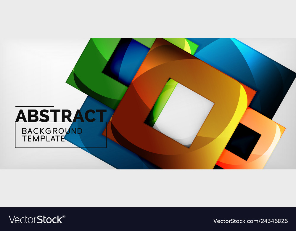 Background with color squares composition modern vector image Background with color squares composition modern