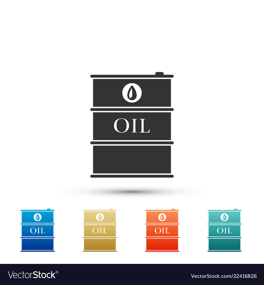 Barrel oil icon isolated on white background