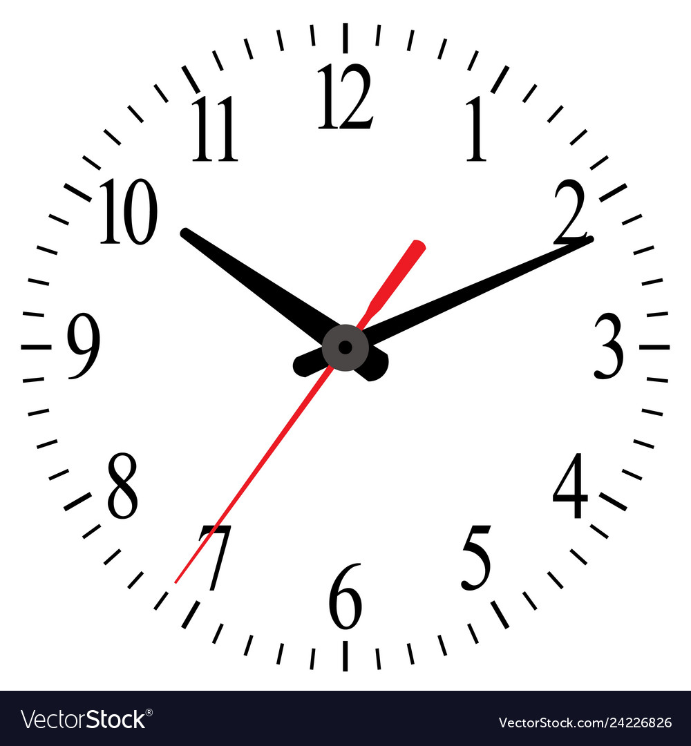 Clock icon world time concept Royalty Free Vector Image