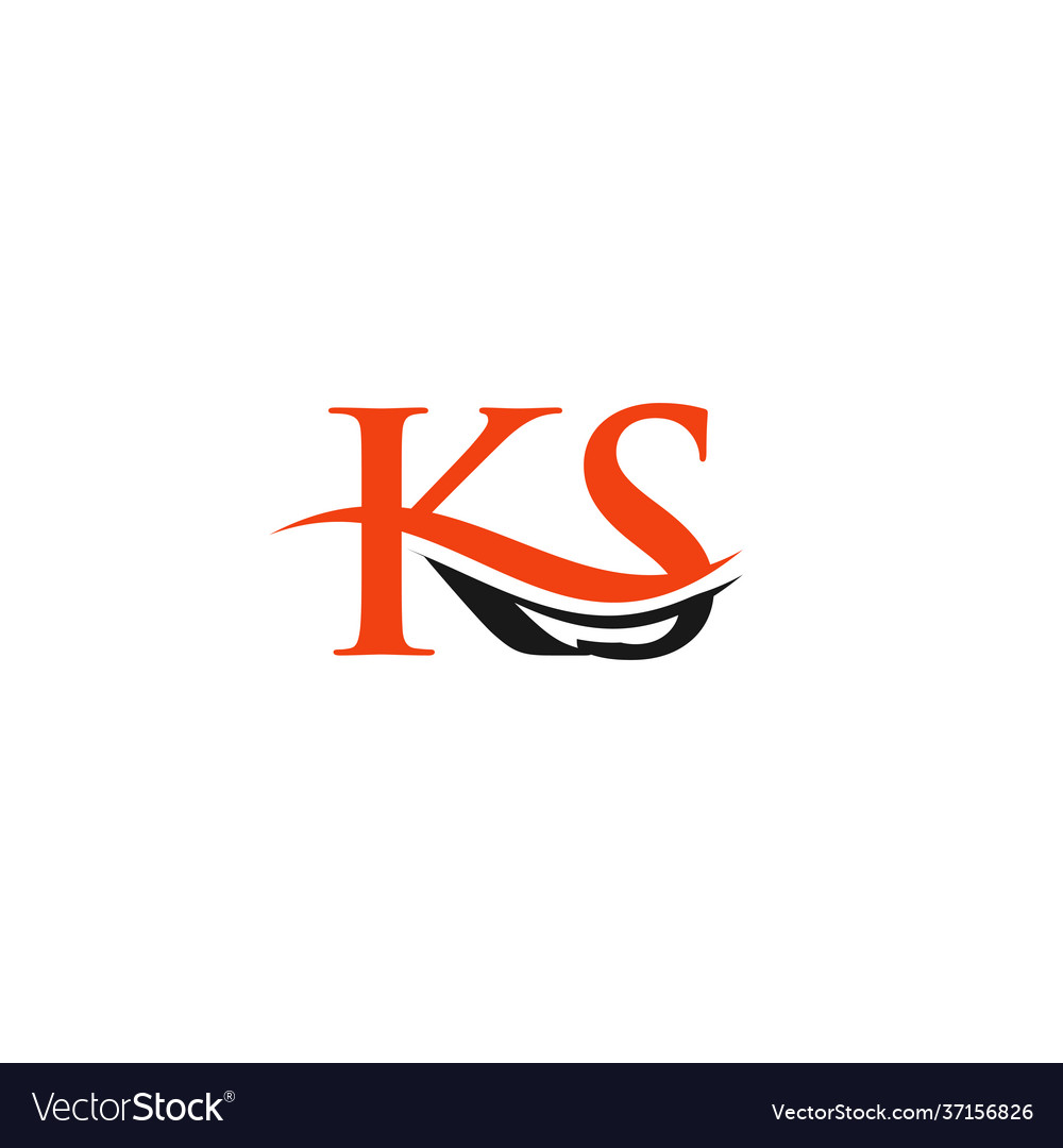 KS Letter Logo - Monogram Style