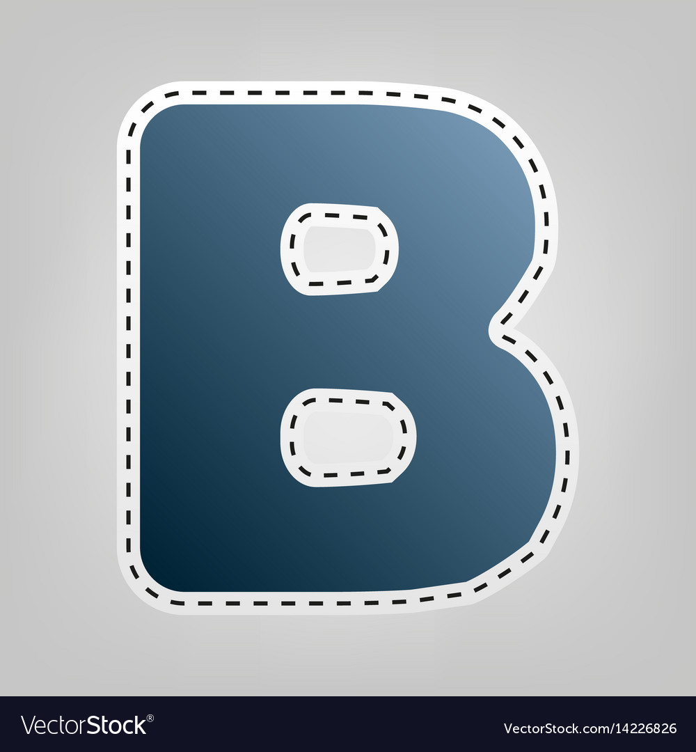 Letter b sign design template element Royalty Free Vector