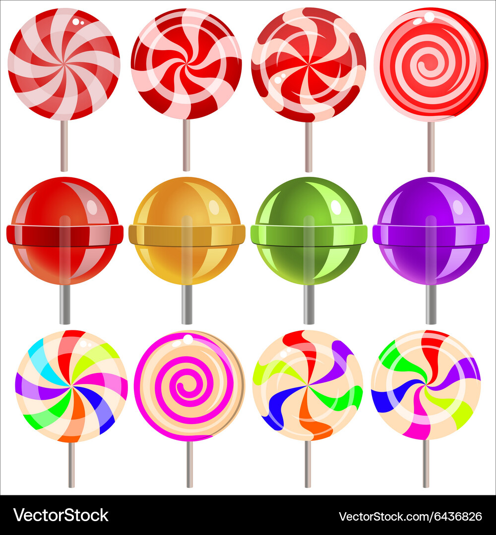 Lollipops Royalty Free Vector Image - VectorStock
