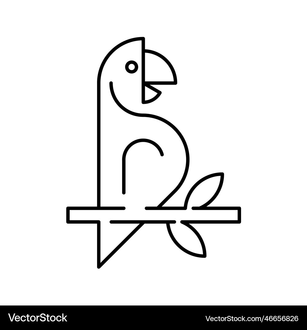 Parrot logo Royalty Free Vector Image - VectorStock