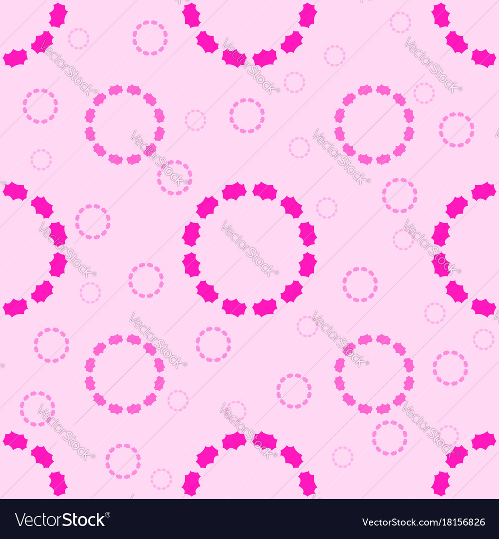 Seamless pattern of abstract circles red color
