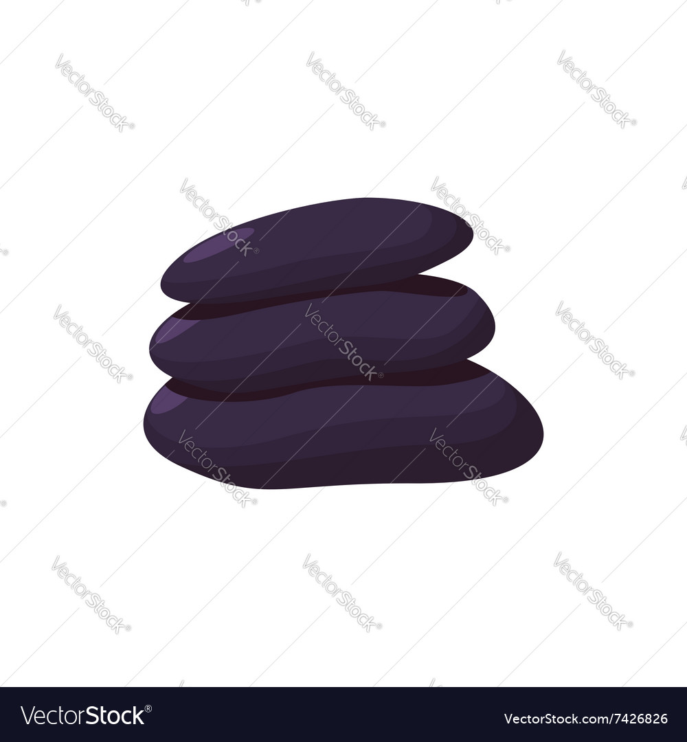Zen Basalt Stones Cartoon Icon Royalty Free Vector Image