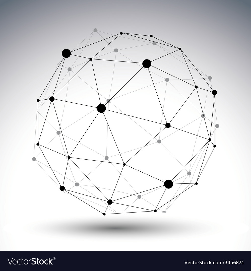 3D Wireframe Geometric Object