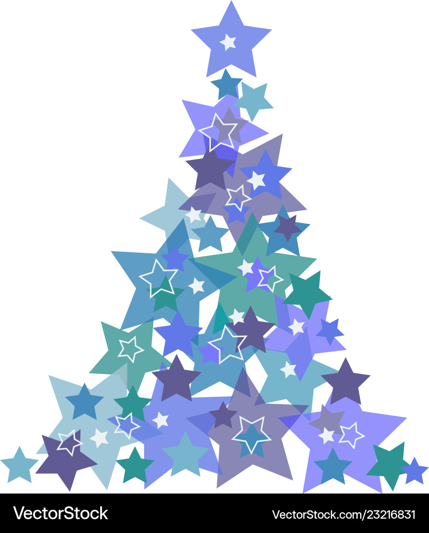 Christmas background abstract tree Royalty Free Vector Image