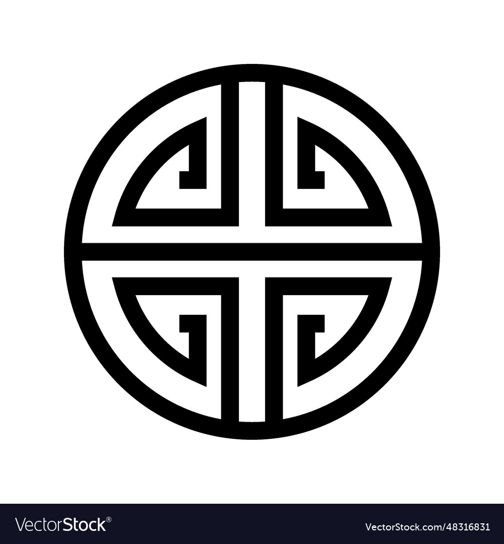 Door ornament icon Royalty Free Vector Image - VectorStock