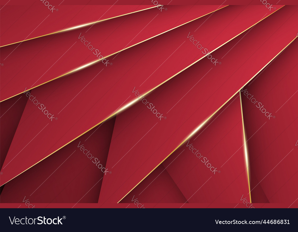 Elegant layered shape background with golden lines