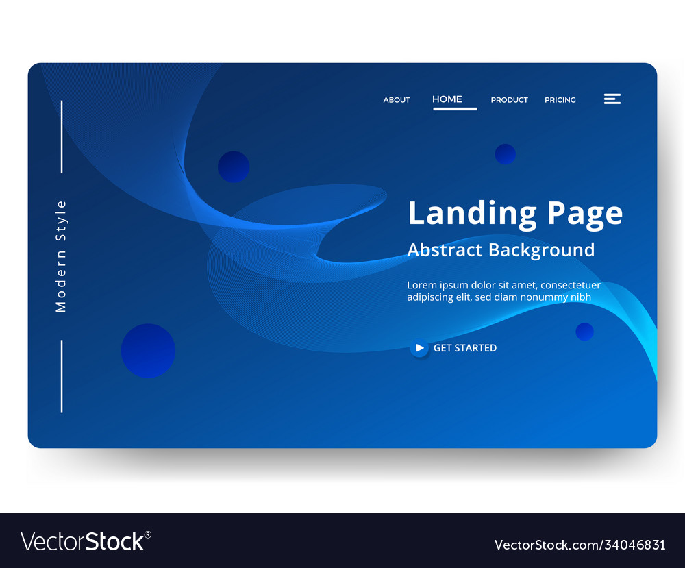 Fluid colorful abstract landing page background