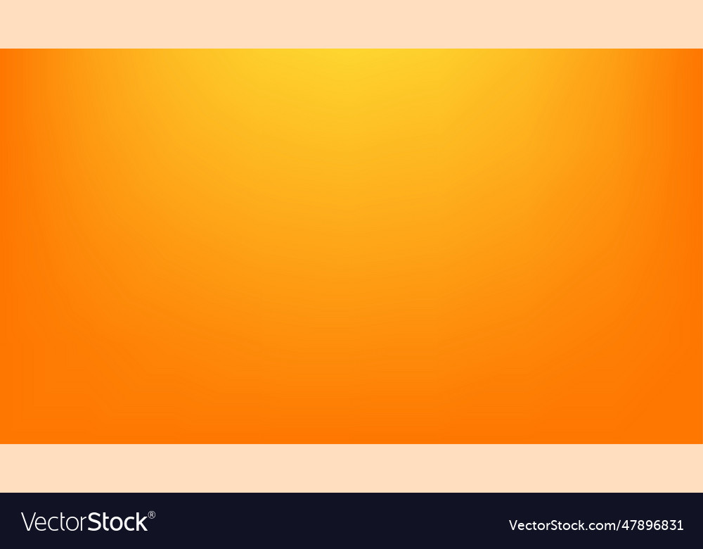 Orange gradient abstract background studio empty