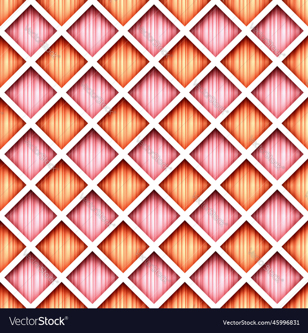 Seamless colorful geometric pattern with rhombuses vector image Seamless colorful geometric pattern with rhombuses