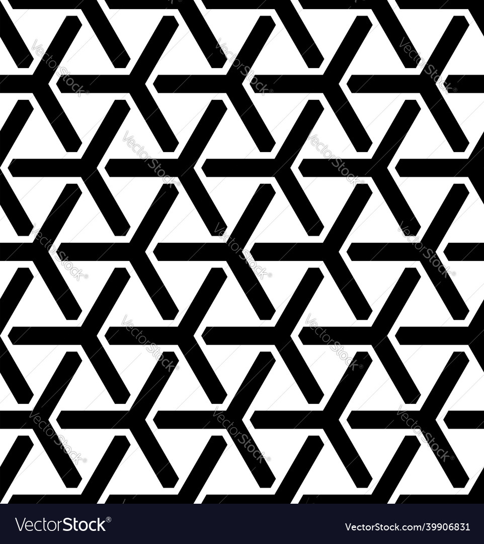 Seamless hexagons pattern vector image Seamless hexagons pattern