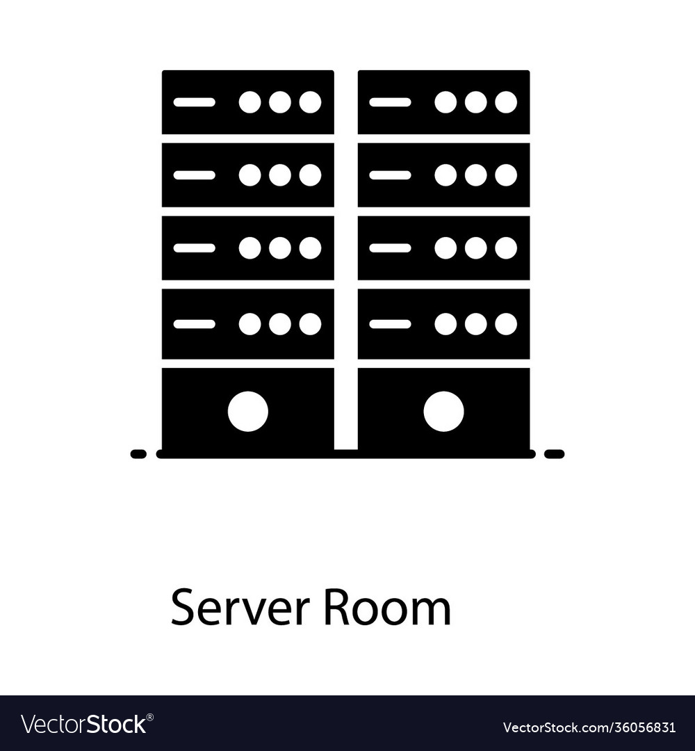 Server room Royalty Free Vector Image - VectorStock