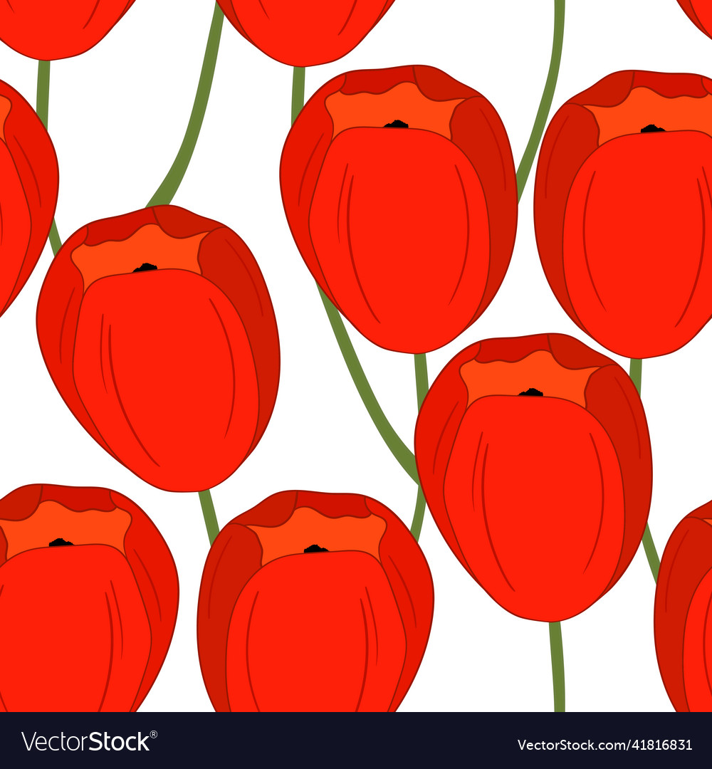Spring colorful with red vector image Spring colorful with red
