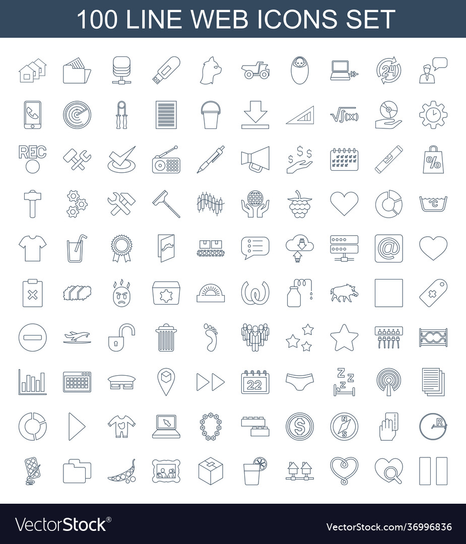 100 web icons