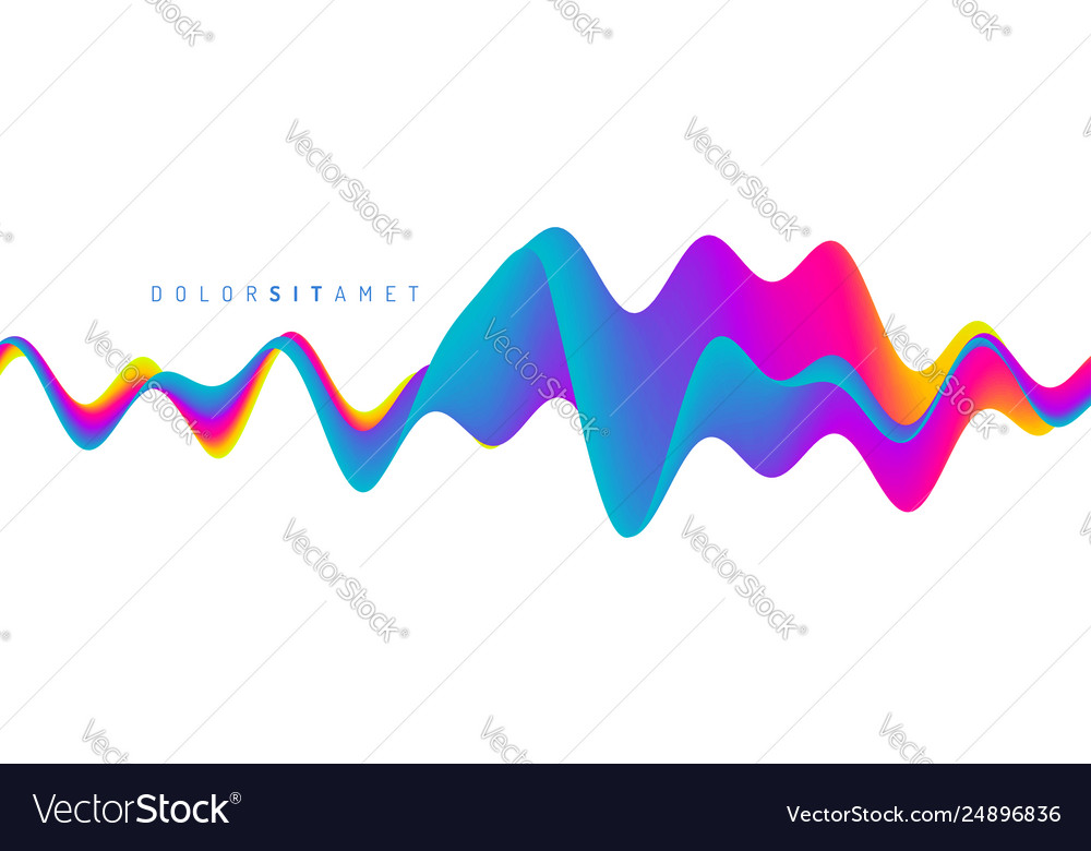 3d wavy background with dynamic effect abstract