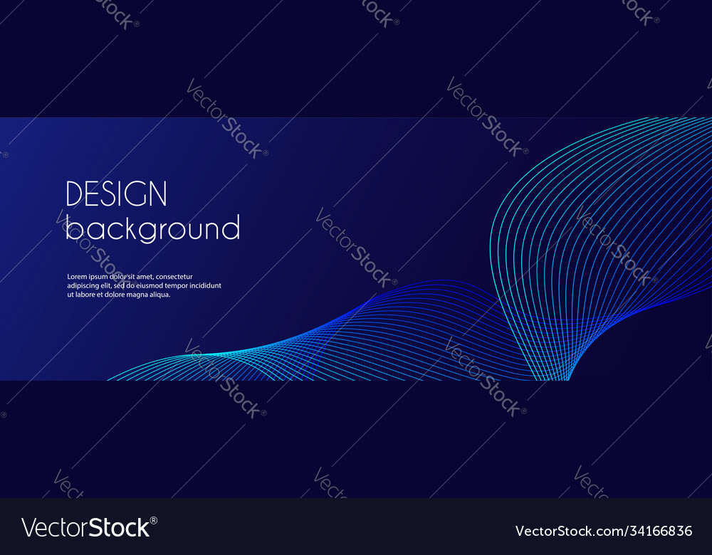 Abstract dark blue banner template minimal Vector Image