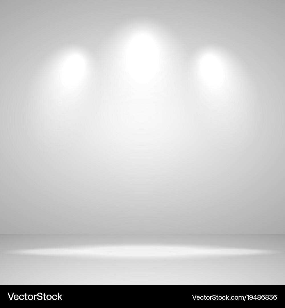 Abstract white background empty room studio Vector Image