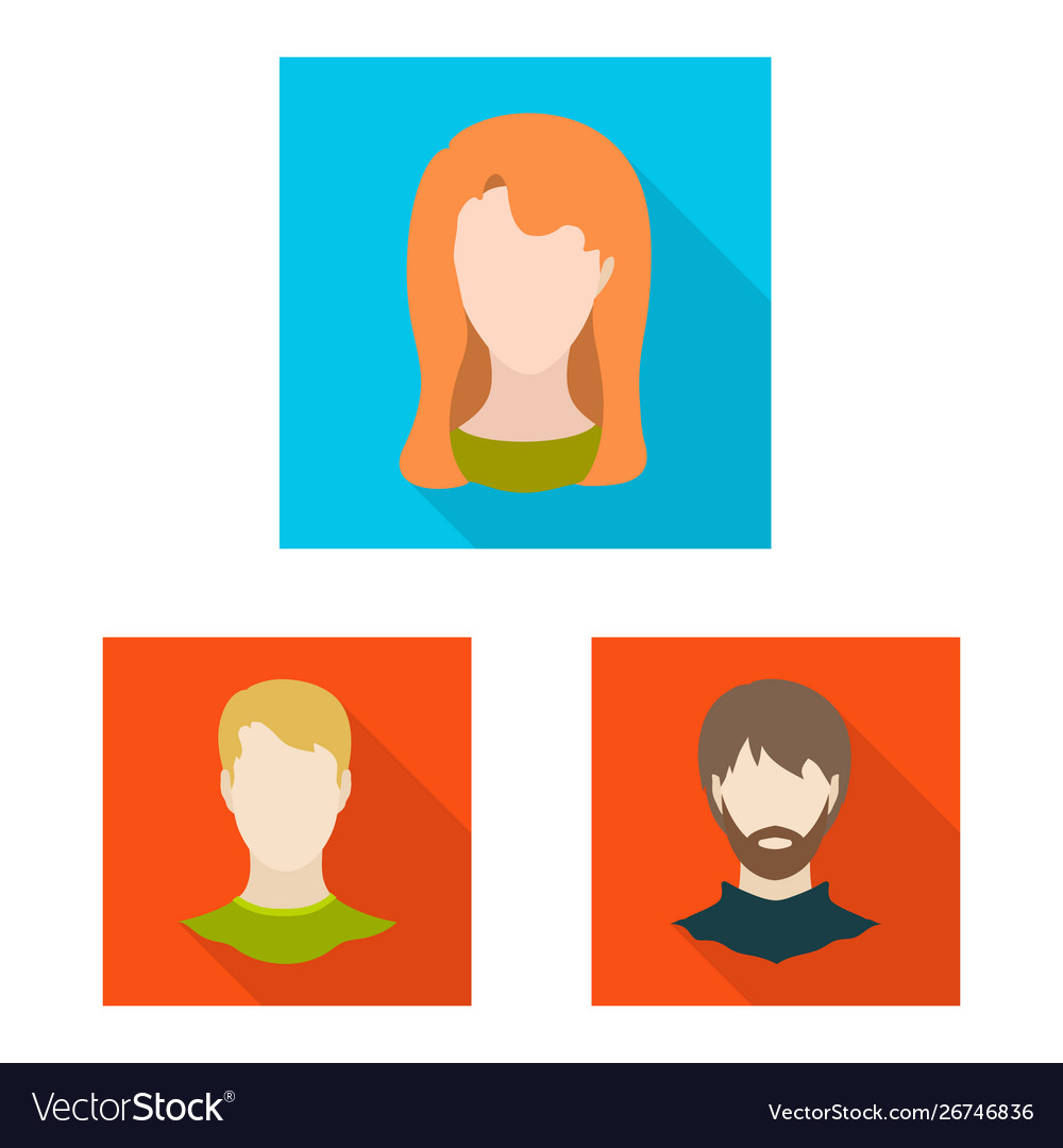 Avatar and dummy icon set Royalty Free Vector Image