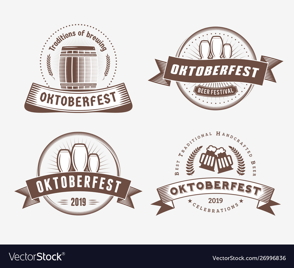 Bier Festival oktoberfest Feste Set vector image Bier Festival oktoberfest Feste Set