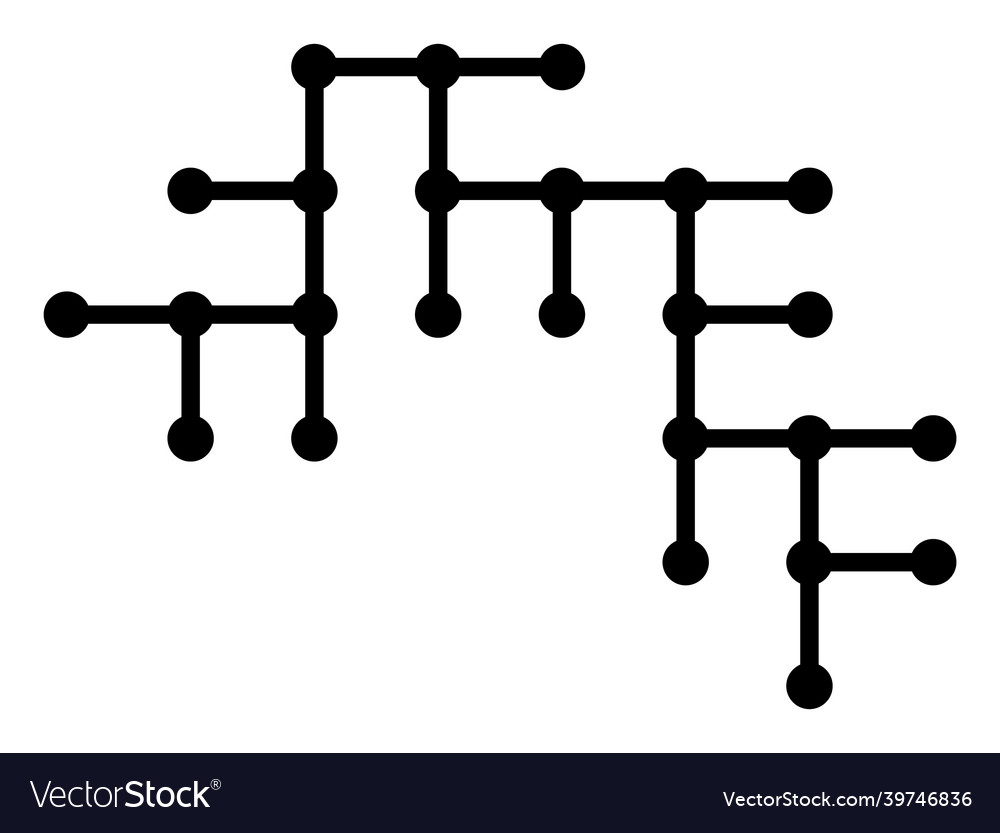 Binary circuit - icon Vector Image Binary circuit - icon