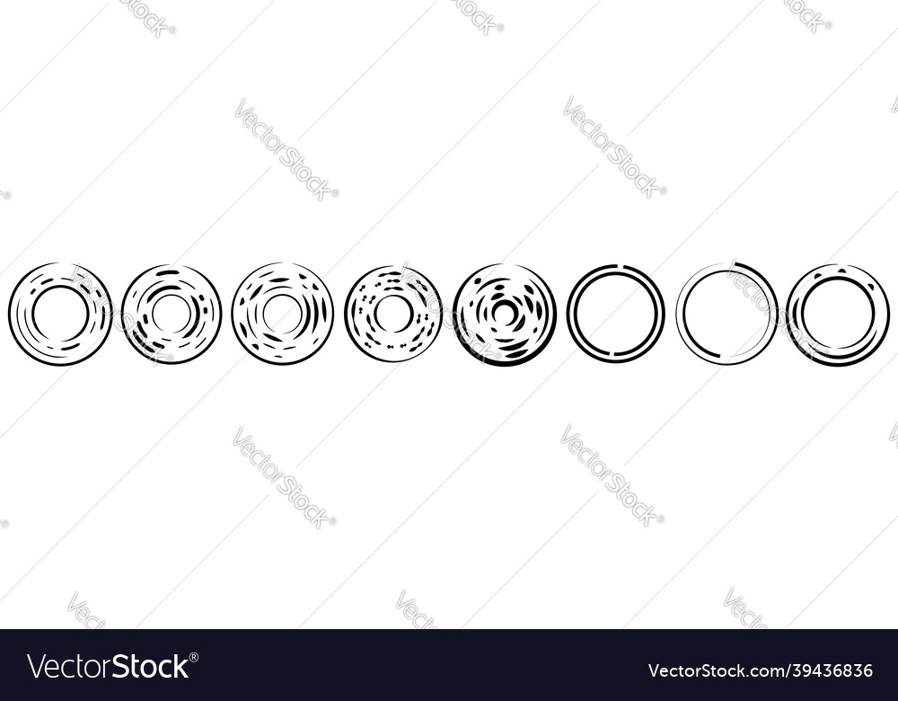 Circular concentric segmented circles rings Vector Image Circular concentric segmented circles rings