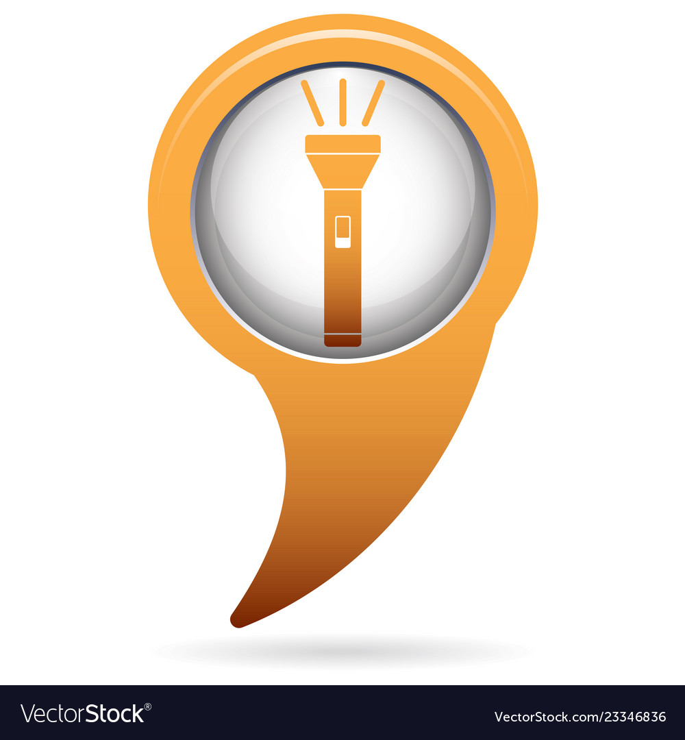Flashlight icon portable torch