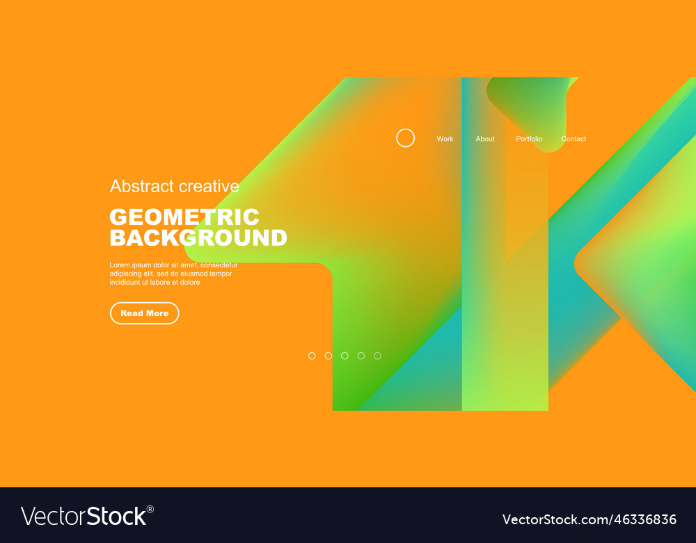 Fluid gradient triangles landing page background