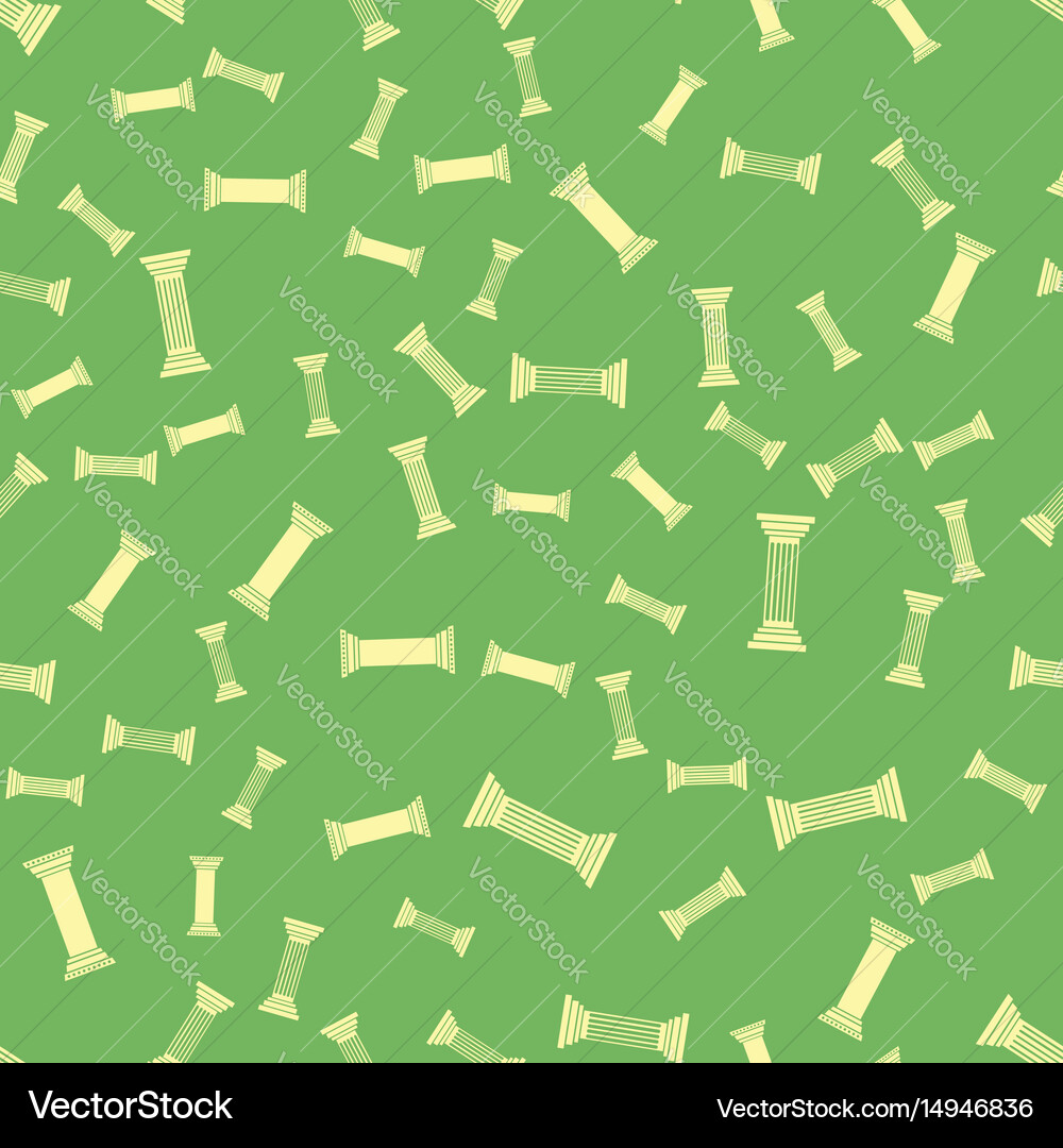 Greek column seamless pattern Royalty Free Vector Image