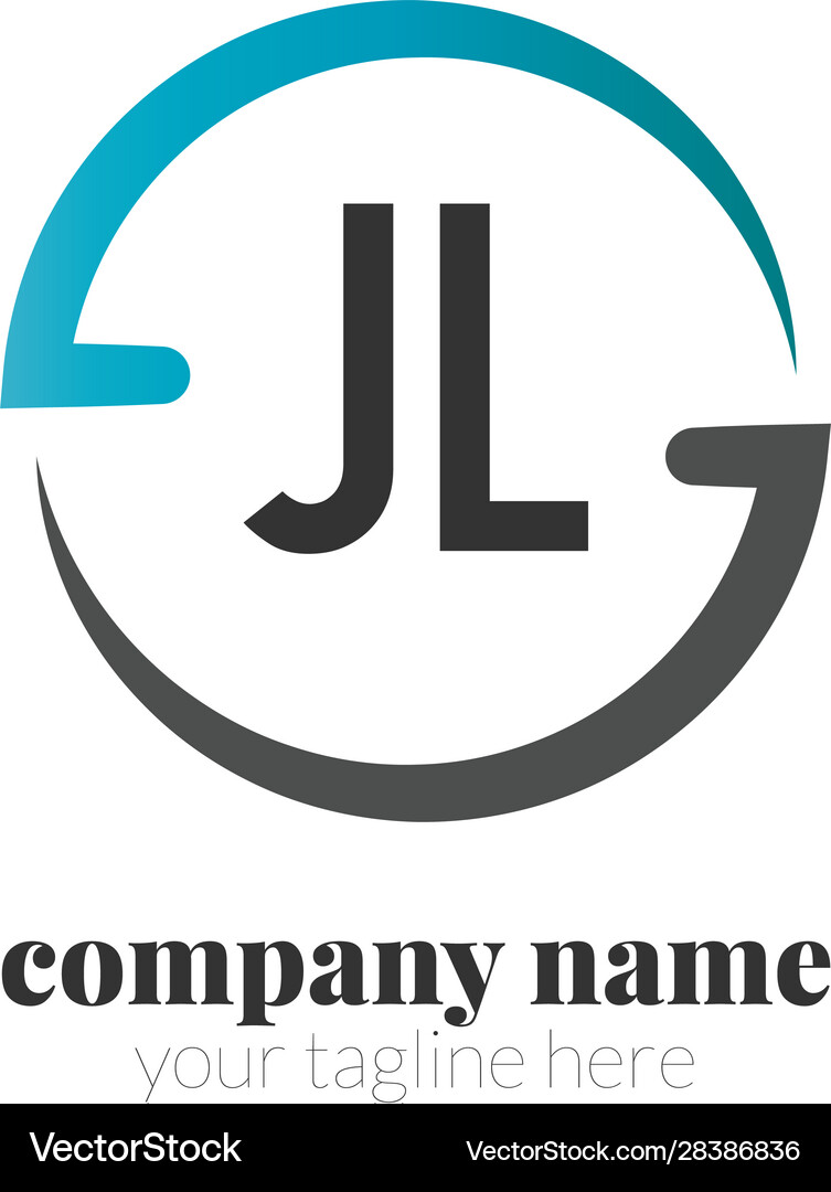 Initial letter creative circle logo concept Vector Image