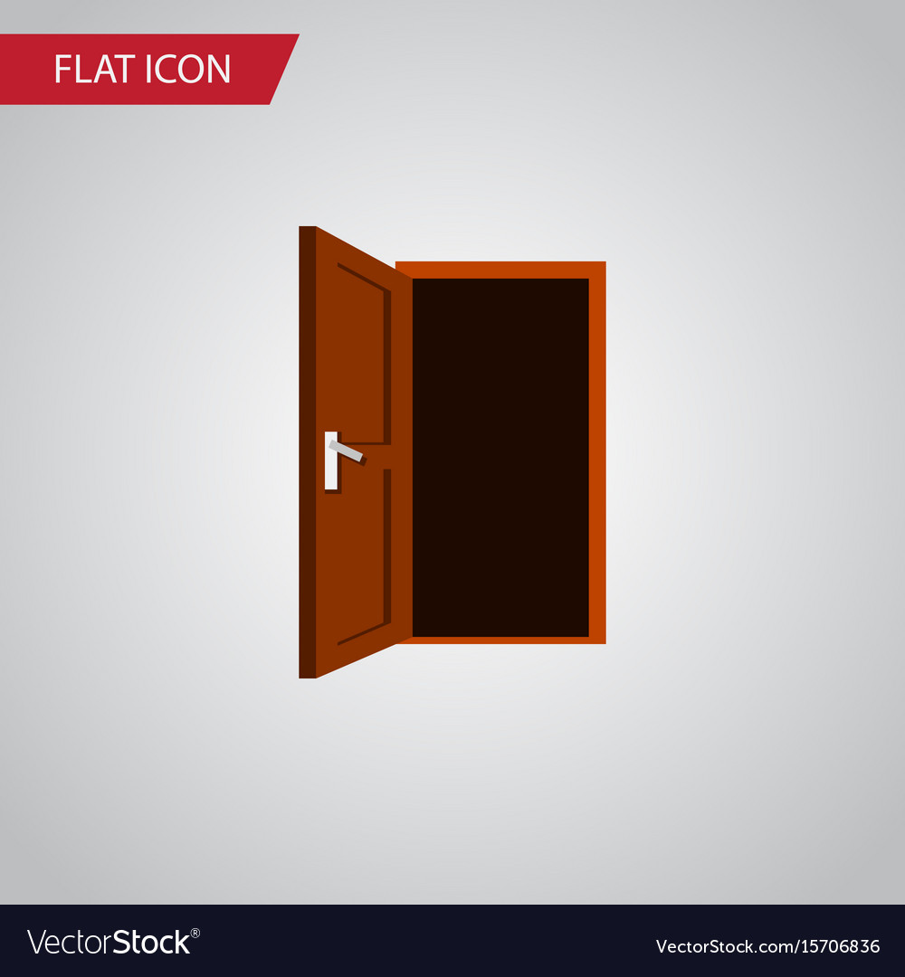 Isolated frame flat icon approach element