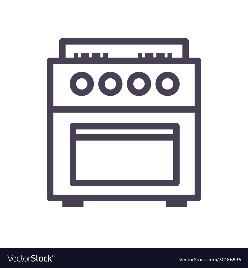 Isolated stove gradient style icon design