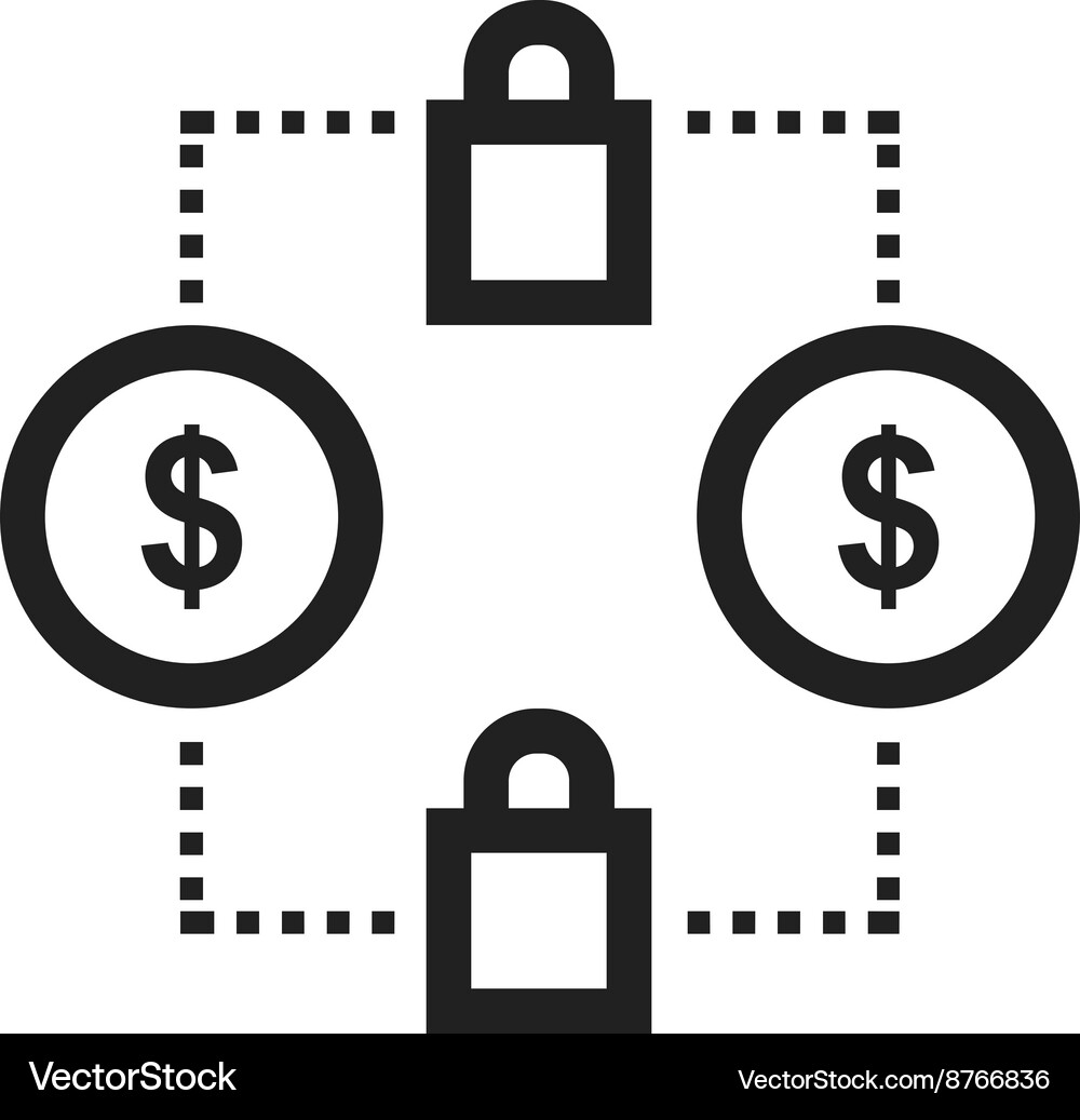 Secure transactions Royalty Free Vector Image - VectorStock
