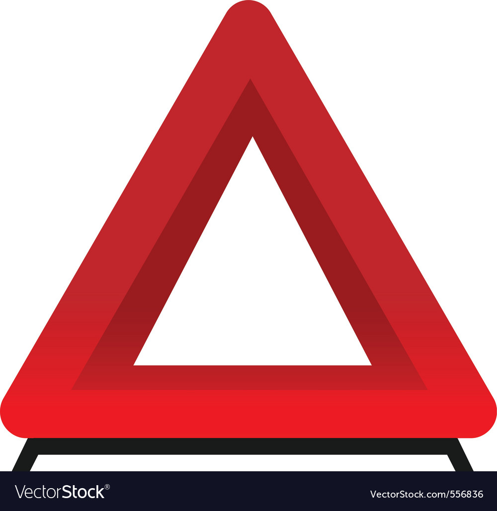 Security triangle Royalty Free Vector Image - VectorStock