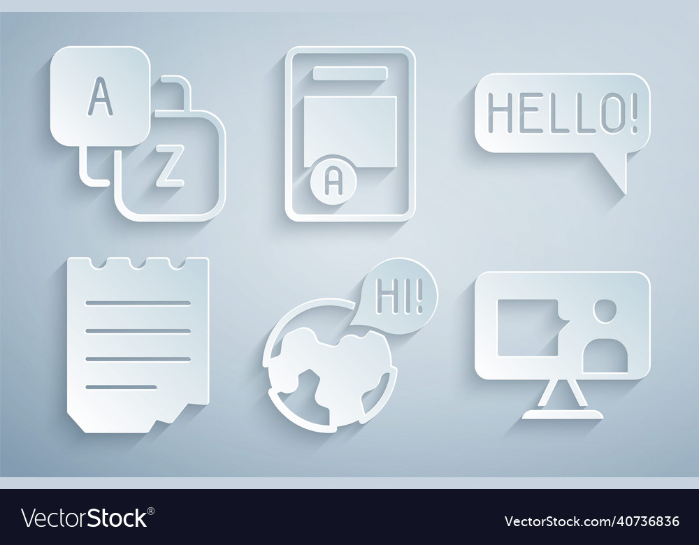 Set learning foreign languages hello different Vector Image Set learning foreign languages hello different